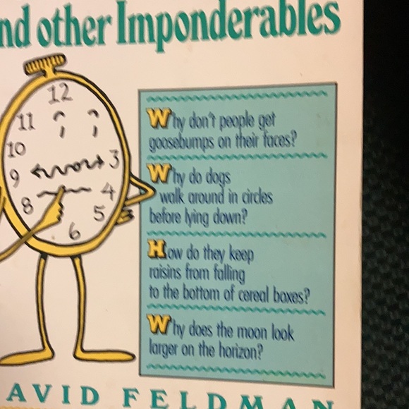 “Why do clocks run clockwise” David Feldman book - Picture 13 of 14